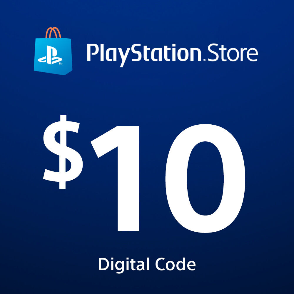 playstation $10 gift card digital code